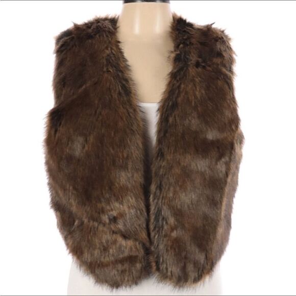 Elevenses Nauterre Faux fur vest NWT - Picture 6 of 11